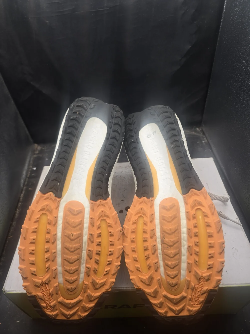 Adidas Men's Beige and Orange Running Shoes